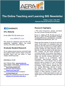 The Online Teaching & Learning SIG Newsletter